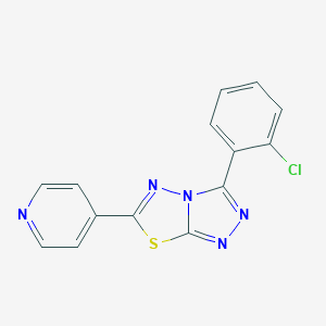 molecular formula C14H8ClN5S B482328 3-(2-CHLOROPHENYL)-6-(4-PYRIDYL)[1,2,4]TRIAZOLO[3,4-B][1,3,4]THIADIAZOLE CAS No. 697230-25-4