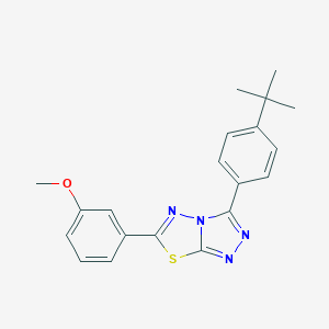 3-(4-Tert-butylphenyl)-6-(3-methoxyphenyl)[1,2,4]triazolo[3,4-b][1,3,4]thiadiazole