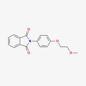 molecular formula C17H15NO4 B4823314 2-[4-(2-methoxyethoxy)phenyl]-1H-isoindole-1,3(2H)-dione 