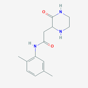 molecular formula C14H19N3O2 B4823318 N-(2,5-dimethylphenyl)-2-(3-oxopiperazin-2-yl)acetamide 