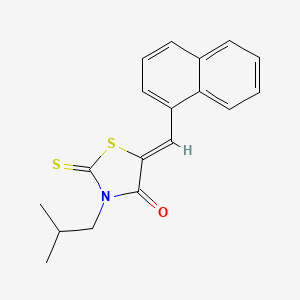 3-isobutyl-5-(1-naphthylmethylene)-2-thioxo-1,3-thiazolidin-4-one