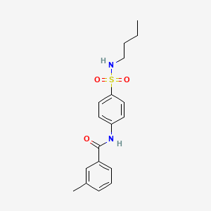 N-[4-(butylsulfamoyl)phenyl]-3-methylbenzamide