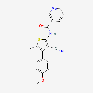 N-[3-cyano-4-(4-methoxyphenyl)-5-methylthiophen-2-yl]pyridine-3-carboxamide