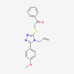 2-{[4-allyl-5-(4-methoxyphenyl)-4H-1,2,4-triazol-3-yl]sulfanyl}-1-phenyl-1-ethanone