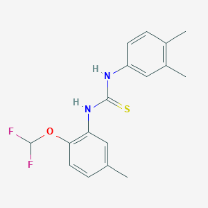 N-[2-(difluoromethoxy)-5-methylphenyl]-N'-(3,4-dimethylphenyl)thiourea