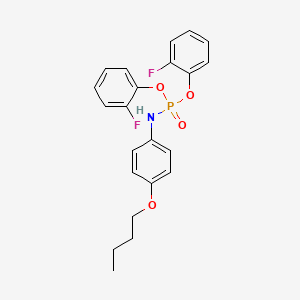 molecular formula C22H22F2NO4P B4823438 bis(2-fluorophenyl) (4-butoxyphenyl)amidophosphate 