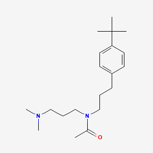 N-[3-(4-tert-butylphenyl)propyl]-N-[3-(dimethylamino)propyl]acetamide