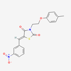 3-[2-(4-methylphenoxy)ethyl]-5-(3-nitrobenzylidene)-1,3-thiazolidine-2,4-dione