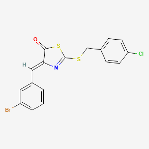 4-(3-bromobenzylidene)-2-[(4-chlorobenzyl)thio]-1,3-thiazol-5(4H)-one