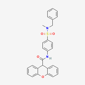 N-{4-[benzyl(methyl)sulfamoyl]phenyl}-9H-xanthene-9-carboxamide