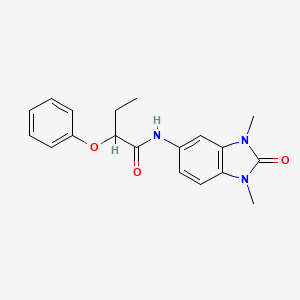 N-(1,3-dimethyl-2-oxo-2,3-dihydro-1H-benzimidazol-5-yl)-2-phenoxybutanamide