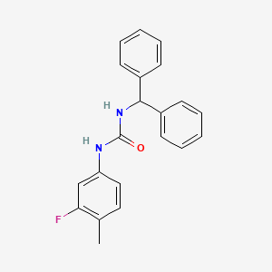 N-BENZHYDRYL-N'-(3-FLUORO-4-METHYLPHENYL)UREA