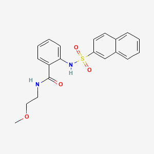 N-(2-methoxyethyl)-2-[(2-naphthylsulfonyl)amino]benzamide