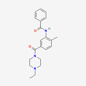 N-{5-[(4-ethylpiperazin-1-yl)carbonyl]-2-methylphenyl}benzamide