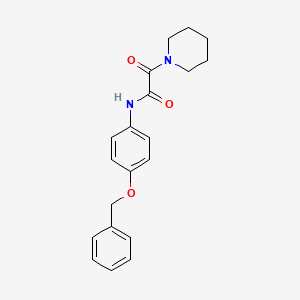 N-[4-(benzyloxy)phenyl]-2-oxo-2-(piperidin-1-yl)acetamide