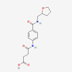 4-oxo-4-[(4-{[(tetrahydro-2-furanylmethyl)amino]carbonyl}phenyl)amino]butanoic acid