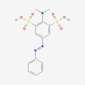 B048236 2-(Dimethylamino)-5-phenyldiazenylbenzene-1,3-disulfonic acid CAS No. 125165-74-4