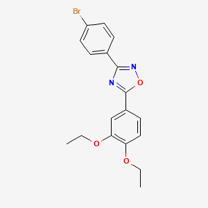 3-(4-bromophenyl)-5-(3,4-diethoxyphenyl)-1,2,4-oxadiazole