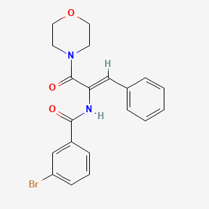 molecular formula C20H19BrN2O3 B4823633 3-bromo-N-[(Z)-3-morpholin-4-yl-3-oxo-1-phenylprop-1-en-2-yl]benzamide 