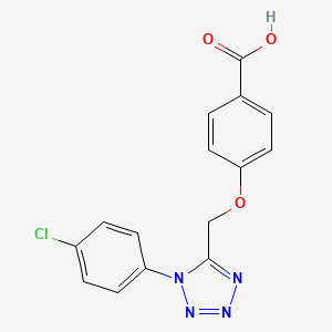 4-{[1-(4-chlorophenyl)-1H-tetrazol-5-yl]methoxy}benzoic acid