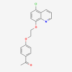 1-(4-{2-[(5-chloro-8-quinolinyl)oxy]ethoxy}phenyl)ethanone