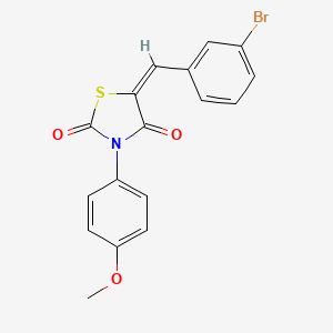 5-(3-bromobenzylidene)-3-(4-methoxyphenyl)-1,3-thiazolidine-2,4-dione