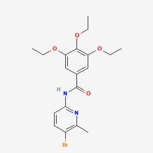 N-(5-bromo-6-methylpyridin-2-yl)-3,4,5-triethoxybenzamide