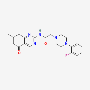 2-[4-(2-fluorophenyl)piperazin-1-yl]-N-(7-methyl-5-oxo-5,6,7,8-tetrahydroquinazolin-2-yl)acetamide