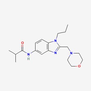 2-Methyl-N-{2-[(morpholin-4-YL)methyl]-1-propyl-1H-1,3-benzodiazol-5-YL}propanamide