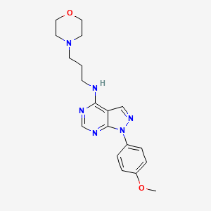 1-(4-METHOXYPHENYL)-N-[3-(MORPHOLIN-4-YL)PROPYL]PYRAZOLO[3,4-D]PYRIMIDIN-4-AMINE