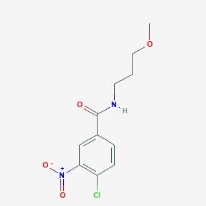 molecular formula C11H13ClN2O4 B4823790 4-chloro-N-(3-methoxypropyl)-3-nitrobenzamide 