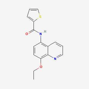 molecular formula C16H14N2O2S B4823798 N-(8-ethoxyquinolin-5-yl)thiophene-2-carboxamide 