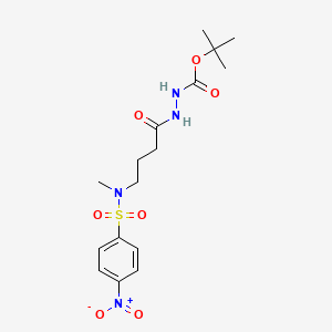 tert-butyl N-[4-[methyl-(4-nitrophenyl)sulfonylamino]butanoylamino]carbamate