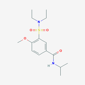 3-(diethylsulfamoyl)-4-methoxy-N-(propan-2-yl)benzamide