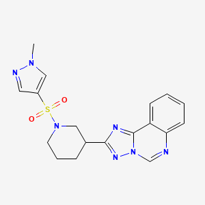 1-METHYL-1H-PYRAZOL-4-YL (3-[1,2,4]TRIAZOLO[1,5-C]QUINAZOLIN-2-YLPIPERIDINO) SULFONE