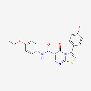 N-(4-ethoxyphenyl)-3-(4-fluorophenyl)-5-oxo-5H-[1,3]thiazolo[3,2-a]pyrimidine-6-carboxamide