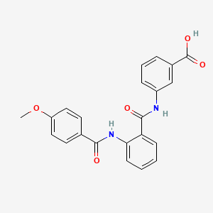 3-({2-[(4-methoxybenzoyl)amino]benzoyl}amino)benzoic acid