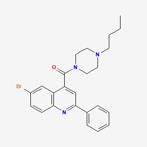 6-bromo-4-[(4-butyl-1-piperazinyl)carbonyl]-2-phenylquinoline