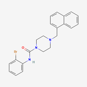 N-(2-BROMOPHENYL)-4-[(NAPHTHALEN-1-YL)METHYL]PIPERAZINE-1-CARBOXAMIDE