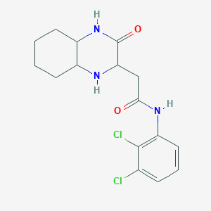 N-(2,3-dichlorophenyl)-2-(3-oxodecahydroquinoxalin-2-yl)acetamide