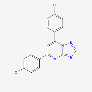 7-(4-chlorophenyl)-5-(4-methoxyphenyl)[1,2,4]triazolo[1,5-a]pyrimidine