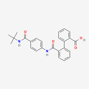 2'-[({4-[(tert-butylamino)carbonyl]phenyl}amino)carbonyl]-2-biphenylcarboxylic acid