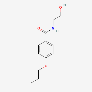 molecular formula C12H17NO3 B4823957 N-(2-hydroxyethyl)-4-propoxybenzamide 