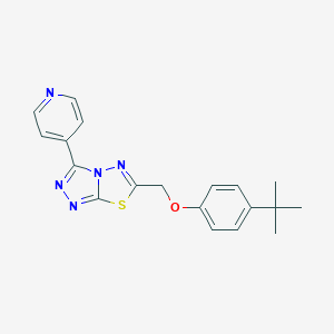 4-Tert-butylphenyl [3-(4-pyridinyl)[1,2,4]triazolo[3,4-b][1,3,4]thiadiazol-6-yl]methyl ether