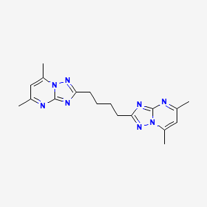 2,2'-(1,4-butanediyl)bis(5,7-dimethyl[1,2,4]triazolo[1,5-a]pyrimidine)