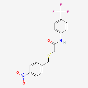 2-[(4-nitrobenzyl)thio]-N-[4-(trifluoromethyl)phenyl]acetamide