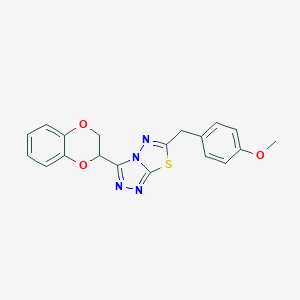 3-(2,3-Dihydro-1,4-benzodioxin-2-yl)-6-(4-methoxybenzyl)[1,2,4]triazolo[3,4-b][1,3,4]thiadiazole