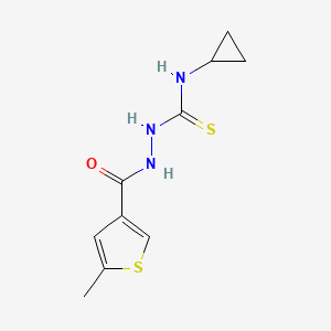 N-cyclopropyl-2-[(5-methyl-3-thienyl)carbonyl]hydrazinecarbothioamide