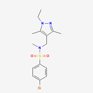 4-BROMO-N~1~-[(1-ETHYL-3,5-DIMETHYL-1H-PYRAZOL-4-YL)METHYL]-N~1~-METHYL-1-BENZENESULFONAMIDE