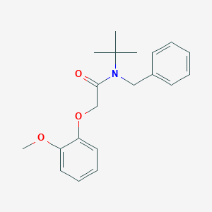 N-benzyl-N-tert-butyl-2-(2-methoxyphenoxy)acetamide